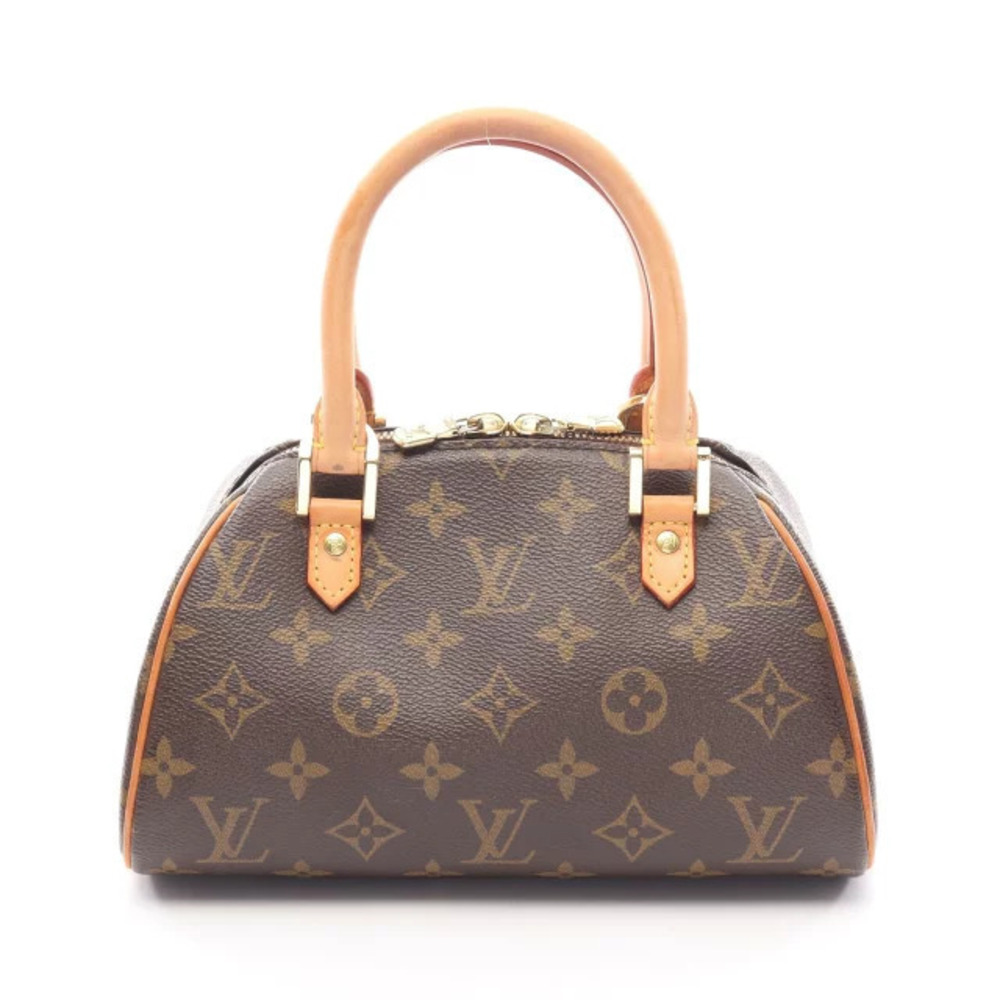 Louis Vuitton Rivera Monogram Handbag Canvas Leather Brown